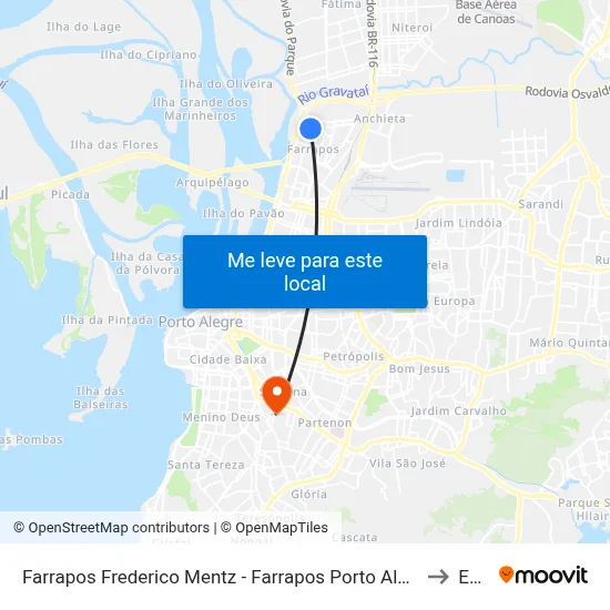 Farrapos Frederico Mentz - Farrapos Porto Alegre - Rs 90250-350 Brasil to Espm map