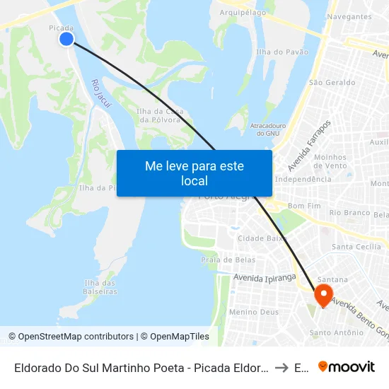 Eldorado Do Sul Martinho Poeta - Picada Eldorado Do Sul - Rs 92990-000 Brasil to Espm map
