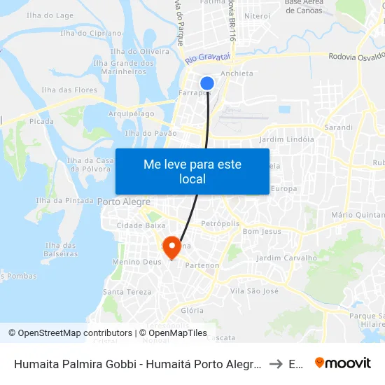 Humaita Palmira Gobbi - Humaitá Porto Alegre - Rs 90250-210 Brasil to Espm map