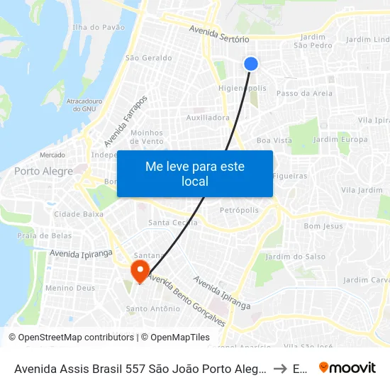 Avenida Assis Brasil 557 São João Porto Alegre - Rs 90550-130 Brasil to Espm map