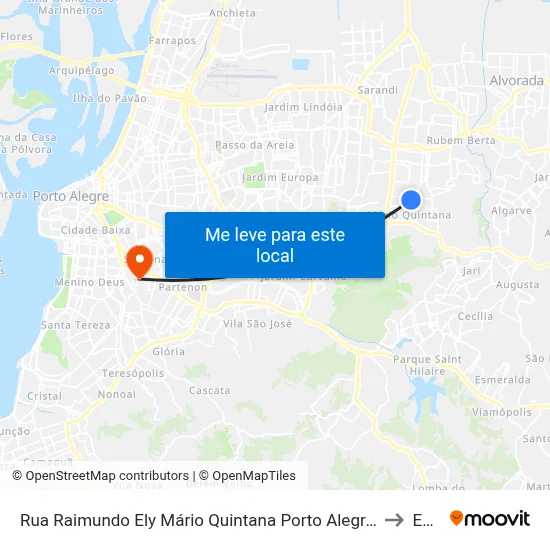Rua Raimundo Ely Mário Quintana Porto Alegre - Rs 91260-706 Brasil to Espm map