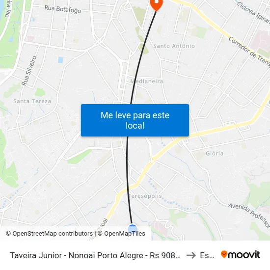 Taveira Junior - Nonoai Porto Alegre - Rs 90830-000 Brasil to Espm map