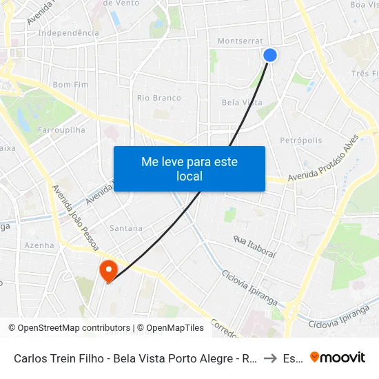 Carlos Trein Filho - Bela Vista Porto Alegre - Rs 90450-010 Brasil to Espm map
