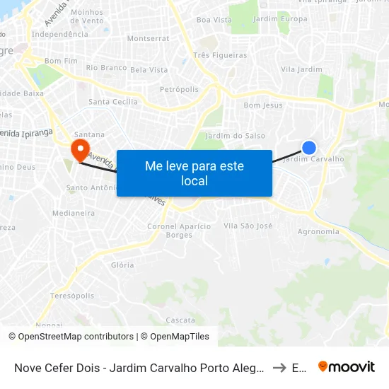 Nove Cefer Dois - Jardim Carvalho Porto Alegre - Rs 91430-692 Brasil to Espm map