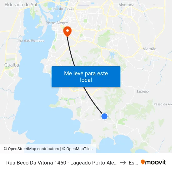 Rua Beco Da Vitória 1460 - Lageado Porto Alegre - Rs 91780 Brasil to Espm map