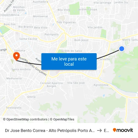 Dr Jose Bento Correa - Alto Petrópolis Porto Alegre - Rs 91450-050 Brasil to Espm map