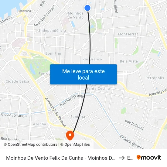 Moinhos De Vento Felix Da Cunha - Moinhos De Vento Porto Alegre - Rs 91030-280 Brasil to Espm map