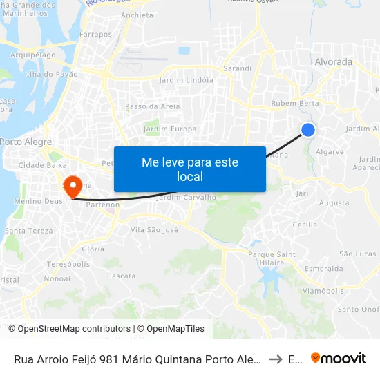 Rua Arroio Feijó 981 Mário Quintana Porto Alegre - Rio Grande Do Sul 91250 Brasil to Espm map