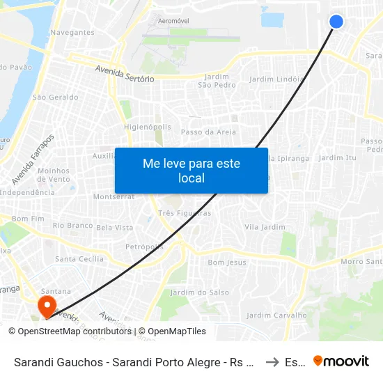 Sarandi Gauchos - Sarandi Porto Alegre - Rs 91110-090 Brasil to Espm map