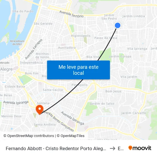 Fernando Abbott - Cristo Redentor Porto Alegre - Rs 91010-004 Brasil to Espm map