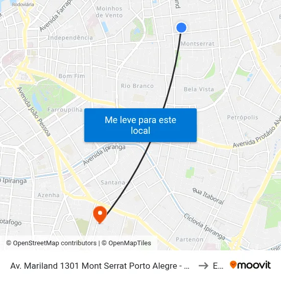Av. Mariland 1301 Mont Serrat Porto Alegre - Rio Grande Do Sul 90440-190 Brasil to Espm map