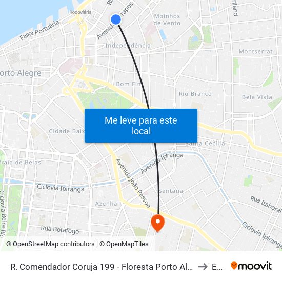 R. Comendador Coruja 199 - Floresta Porto Alegre - Rs 90220-180 Brasil to Espm map