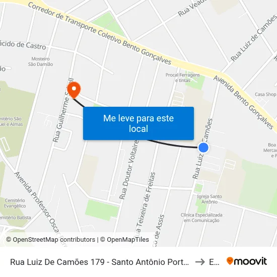 Rua Luiz De Camões 179 - Santo Antônio Porto Alegre - Rs 90620-150 Brasil to Espm map
