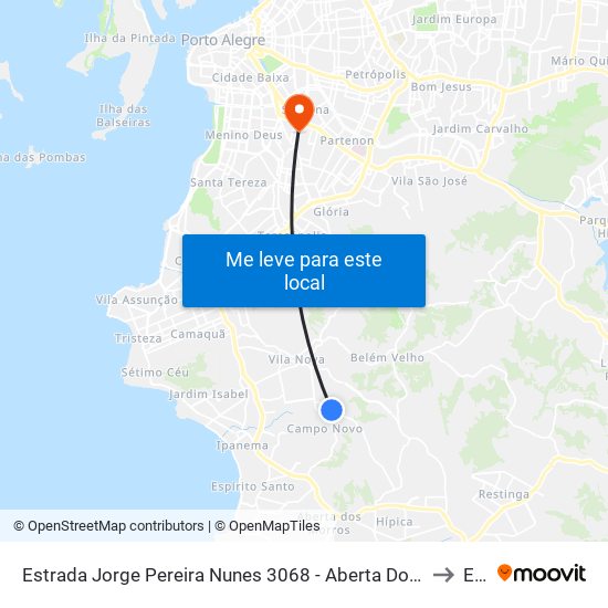 Estrada Jorge Pereira Nunes 3068 - Aberta Dos Morros Porto Alegre - Rs 91787-590 Brasil to Espm map