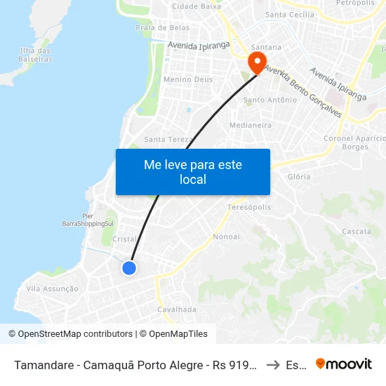 Tamandare - Camaquã Porto Alegre - Rs 91910-620 Brasil to Espm map