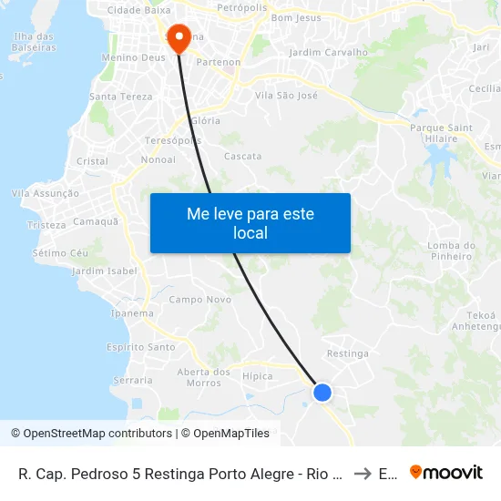 R. Cap. Pedroso 5 Restinga Porto Alegre - Rio Grande Do Sul 91790-790 Brasil to Espm map