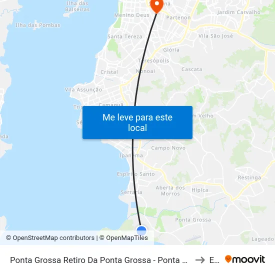 Ponta Grossa Retiro Da Ponta Grossa - Ponta Grossa Porto Alegre - Rs 91780-620 Brasil to Espm map