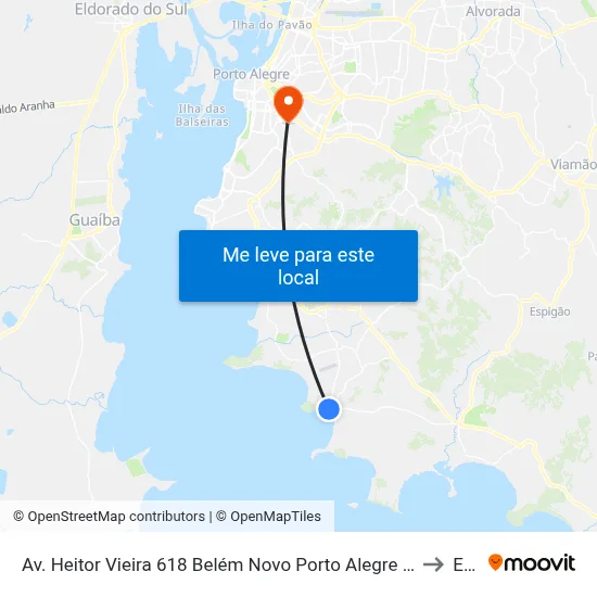 Av. Heitor Vieira 618 Belém Novo Porto Alegre - Rio Grande Do Sul 91780-000 Brasil to Espm map