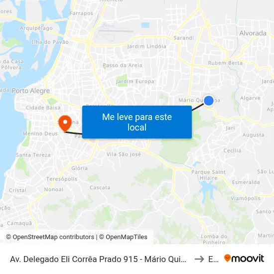 Av. Delegado Eli Corrêa Prado 915 - Mário Quintana Porto Alegre - Rs 91260-300 Brasil to Espm map