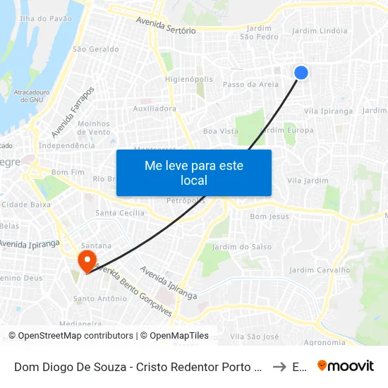Dom Diogo De Souza - Cristo Redentor Porto Alegre - Rs 91010-004 Brasil to Espm map