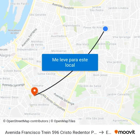 Avenida Francisco Trein 596 Cristo Redentor Porto Alegre - Rs 91350-200 Brasil to Espm map
