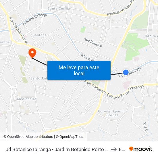 Jd Botanico Ipiranga - Jardim Botânico Porto Alegre - Rs 90160-092 Brasil to Espm map