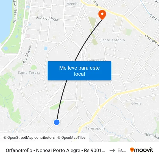Orfanotrofio - Nonoai Porto Alegre - Rs 90010-350 Brasil to Espm map