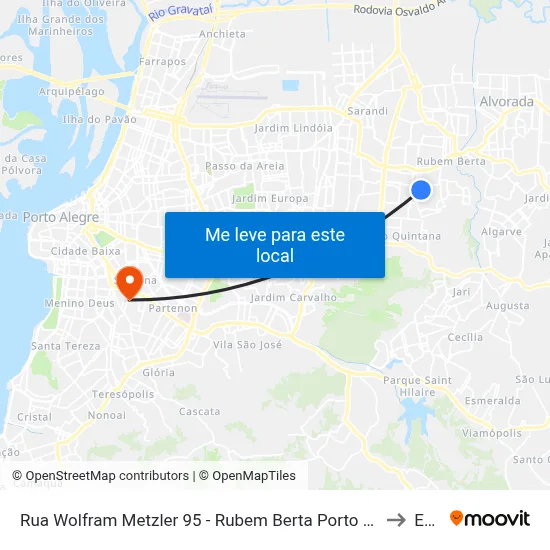 Rua Wolfram Metzler 95 - Rubem Berta Porto Alegre - Rs 91250-320 Brasil to Espm map