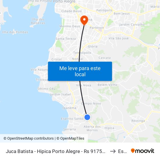 Juca Batista - Hipica Porto Alegre - Rs 91755-050 Brasil to Espm map