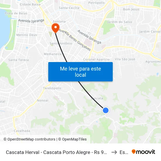 Cascata Herval - Cascata Porto Alegre - Rs 91712-063 Brasil to Espm map