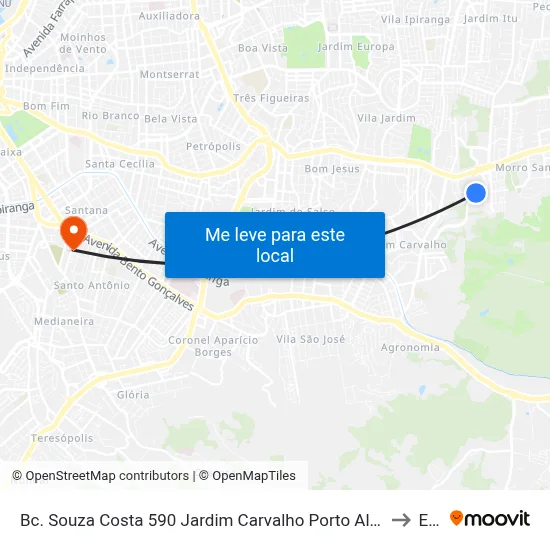 Bc. Souza Costa 590 Jardim Carvalho Porto Alegre - Rio Grande Do Sul 91450-140 Brasil to Espm map
