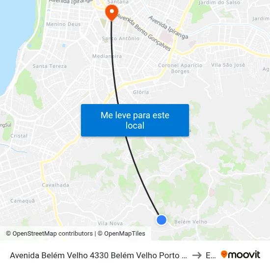 Avenida Belém Velho 4330 Belém Velho Porto Alegre - Rio Grande Do Sul 91740-810 Brasil to Espm map