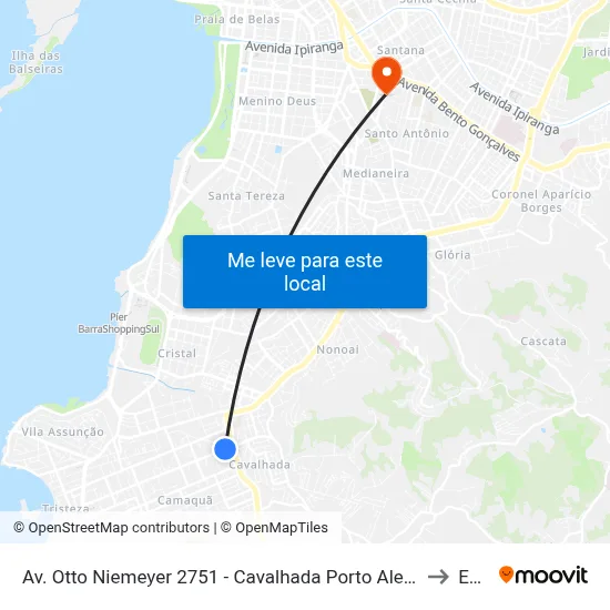 Av. Otto Niemeyer 2751 - Cavalhada Porto Alegre - Rs 91910-001 Brasil to Espm map
