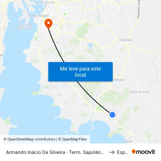 Armando Inácio Da Silveira - Term. Sapolândia to Espm map