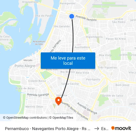 Pernambuco - Navegantes Porto Alegre - Rs 90240-001 Brasil to Espm map