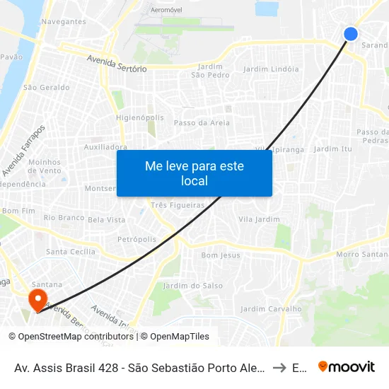 Av. Assis Brasil 428 - São Sebastião Porto Alegre - Rs 91110-000 Brasil to Espm map