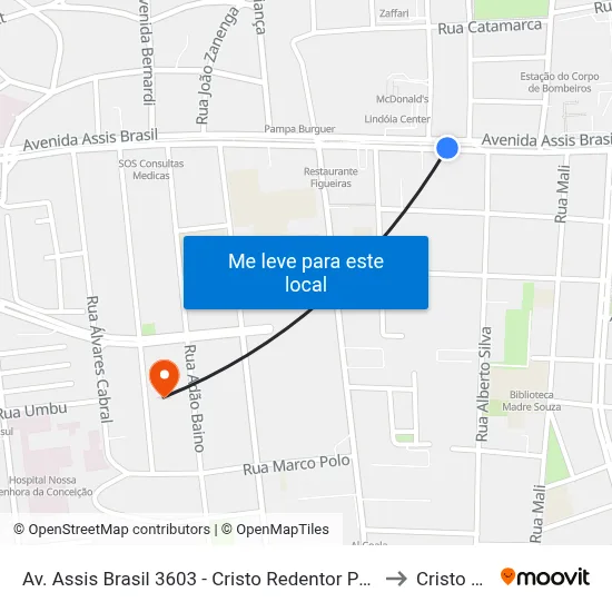 Av. Assis Brasil 3603 - Cristo Redentor Porto Alegre - Rs 91010-007 Brasil to Cristo Redentor map
