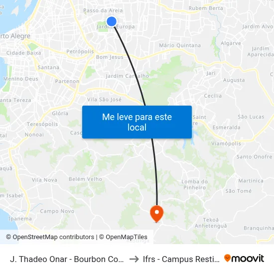 J. Thadeo Onar - Bourbon Country to Ifrs - Campus Restinga map