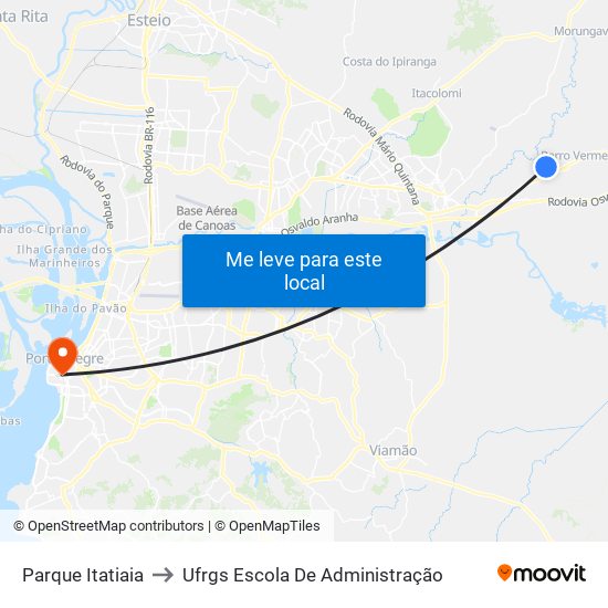 Parque Itatiaia to Ufrgs Escola De Administração map