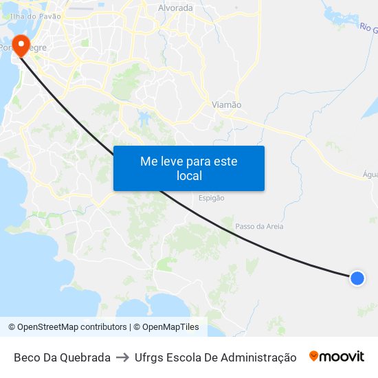 Beco Da Quebrada to Ufrgs Escola De Administração map