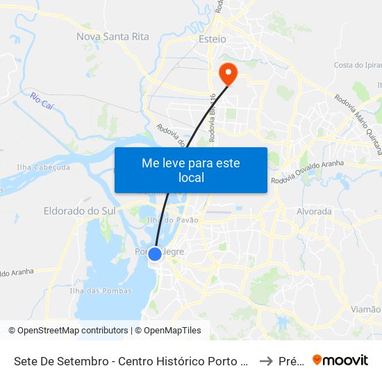 Sete De Setembro - Centro Histórico Porto Alegre - Rs 90010-020 Brasil to Prédio 1 map