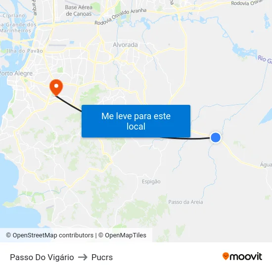 Passo Do Vigário to Pucrs map