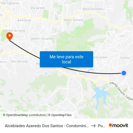 Alcebíades Azeredo Dos Santos - Condomínio Veneza to Pucrs map
