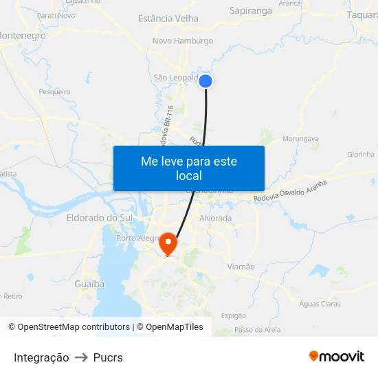 Integração to Pucrs map