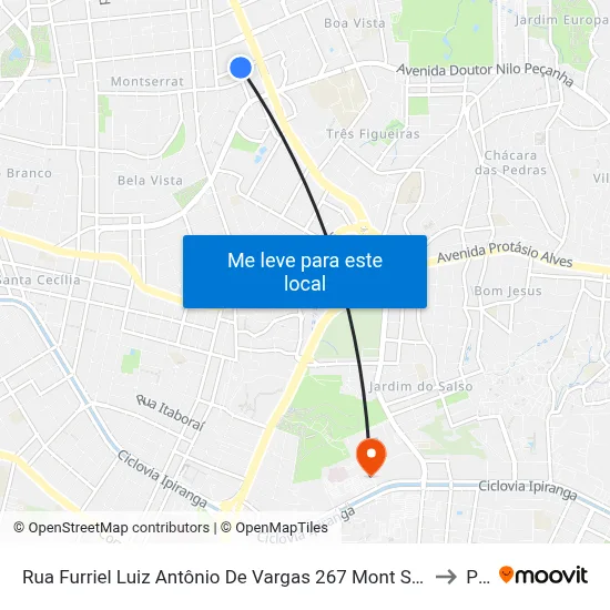 Rua Furriel Luiz Antônio De Vargas 267 Mont Serrat Porto Alegre - Rio Grande Do Sul 90470 Brasil to Pucrs map