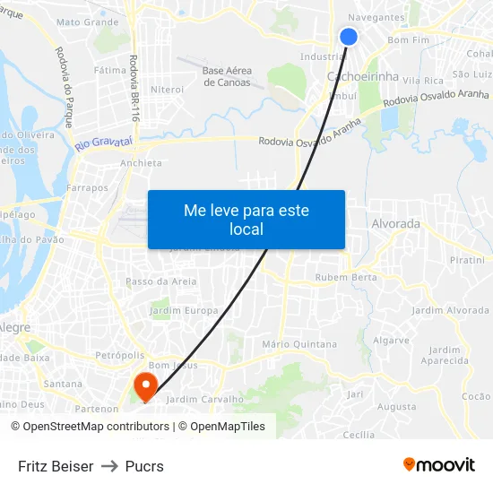 Fritz Beiser to Pucrs map