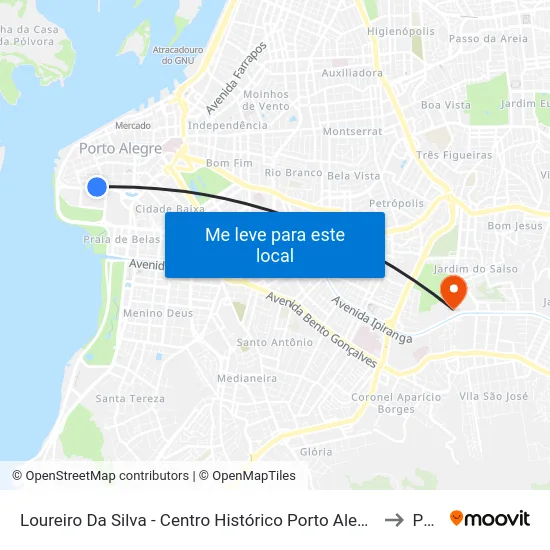 Loureiro Da Silva - Centro Histórico Porto Alegre - Rs 90050-240 Brasil to Pucrs map