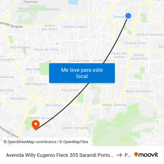Avenida Willy Eugenio Fleck 305 Sarandi Porto Alegre - Rio Grande Do Sul 91140 Brasil to Pucrs map