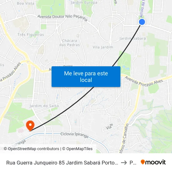 Rua Guerra Junqueiro 85 Jardim Sabará Porto Alegre - Rs 91215-310 Brasil to Pucrs map
