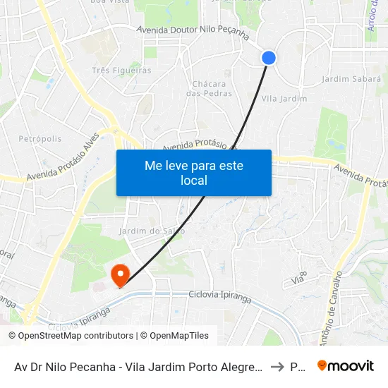 Av Dr Nilo Pecanha - Vila Jardim Porto Alegre - Rs 90470-001 Brasil to Pucrs map